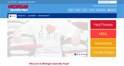 Desktop Screenshot of michiganspecialtypaper.com