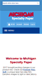 Mobile Screenshot of michiganspecialtypaper.com